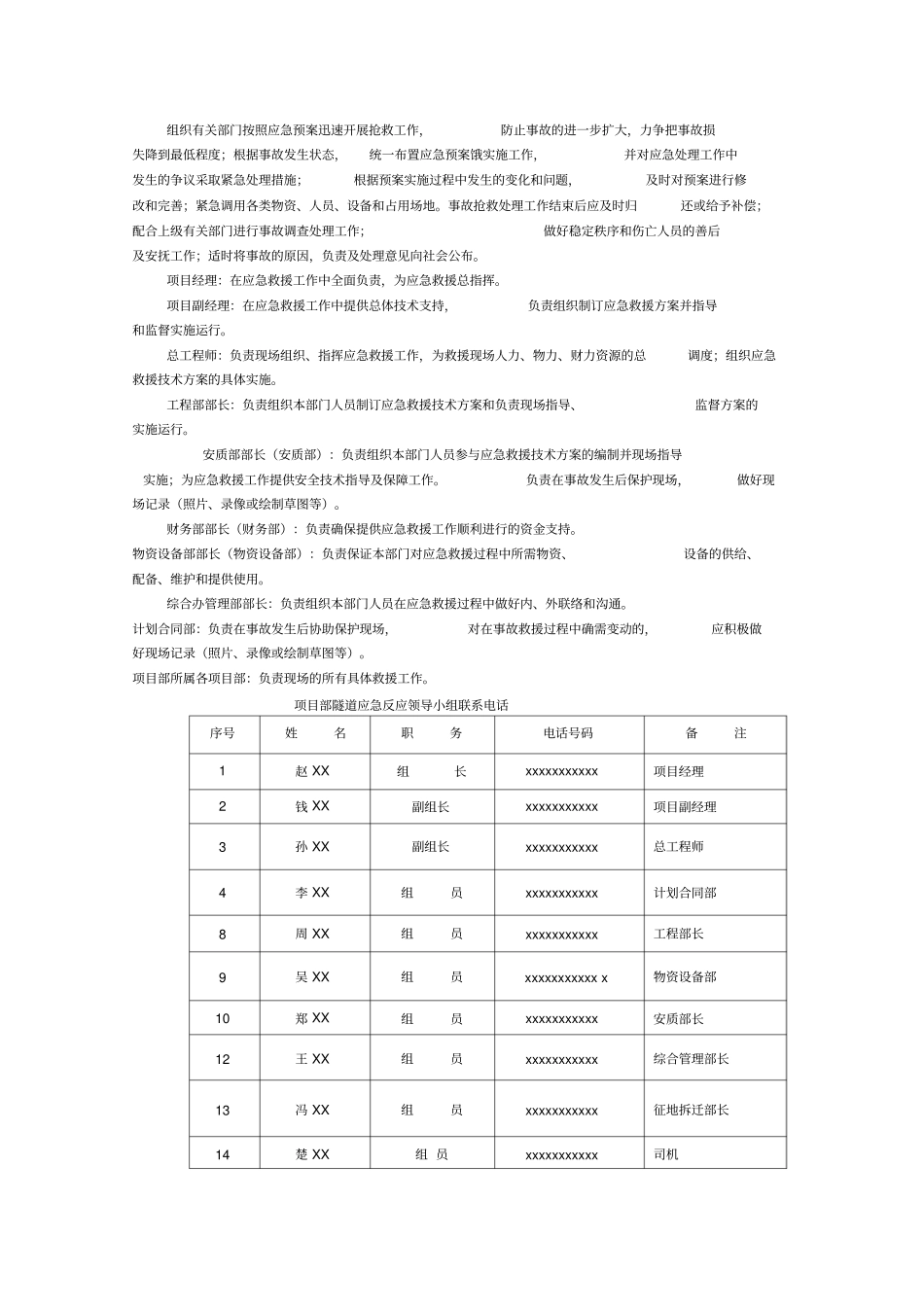 深基坑施工工序事故应急预案_第2页
