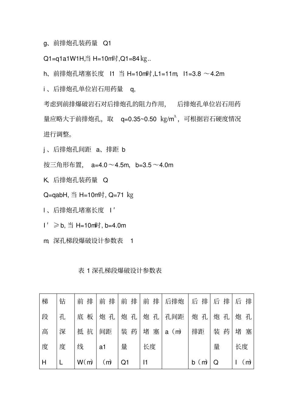 深孔梯段爆破设计土石方项目_第2页