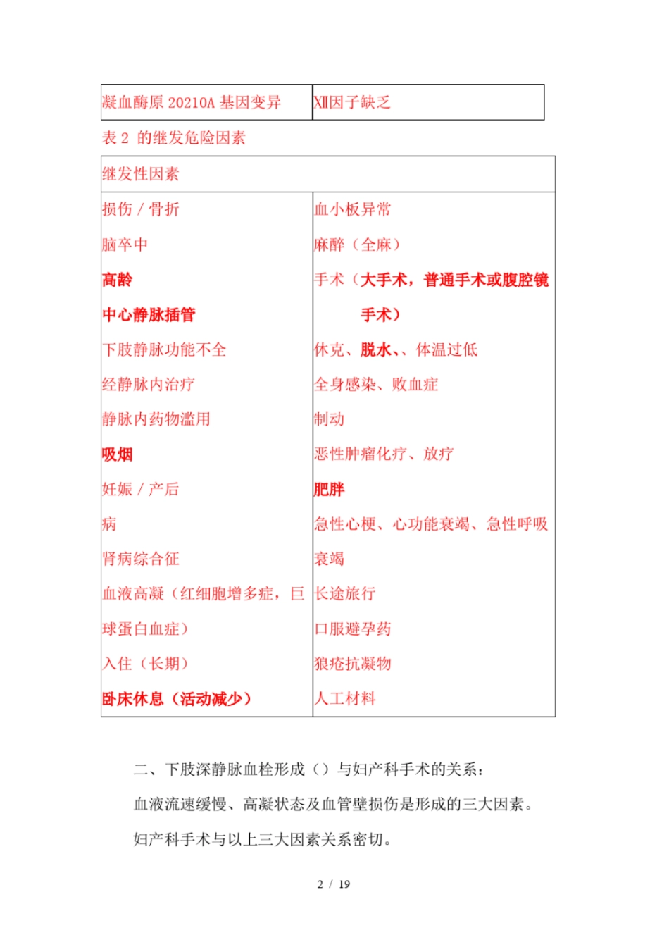 深静脉血栓形成诊断与预防指引试行_第2页