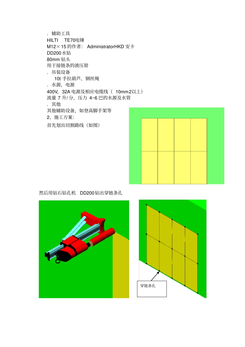 混凝土墙体切割施工方案_第3页
