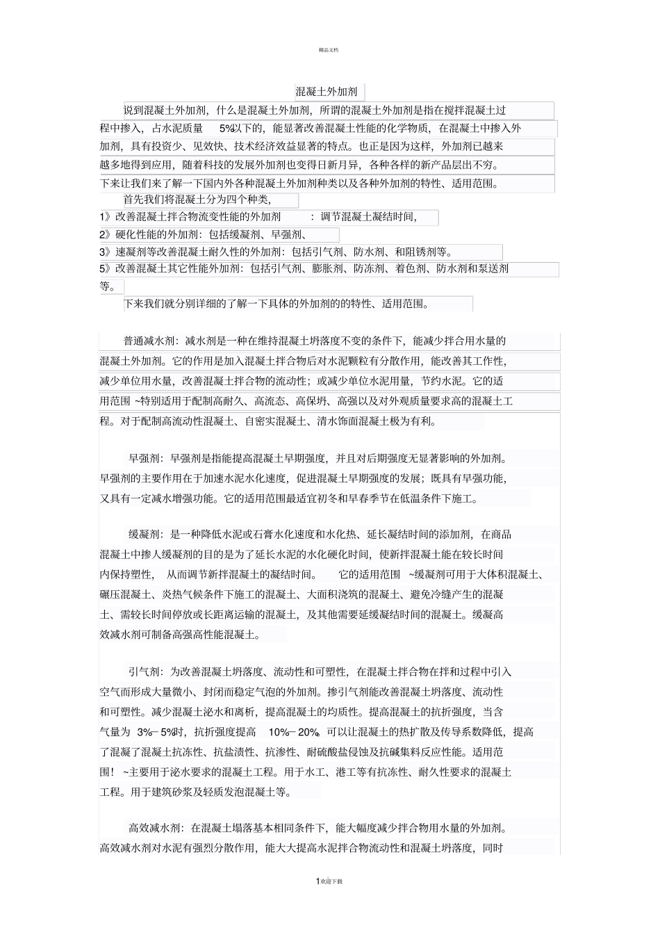 混凝土外加剂_第1页