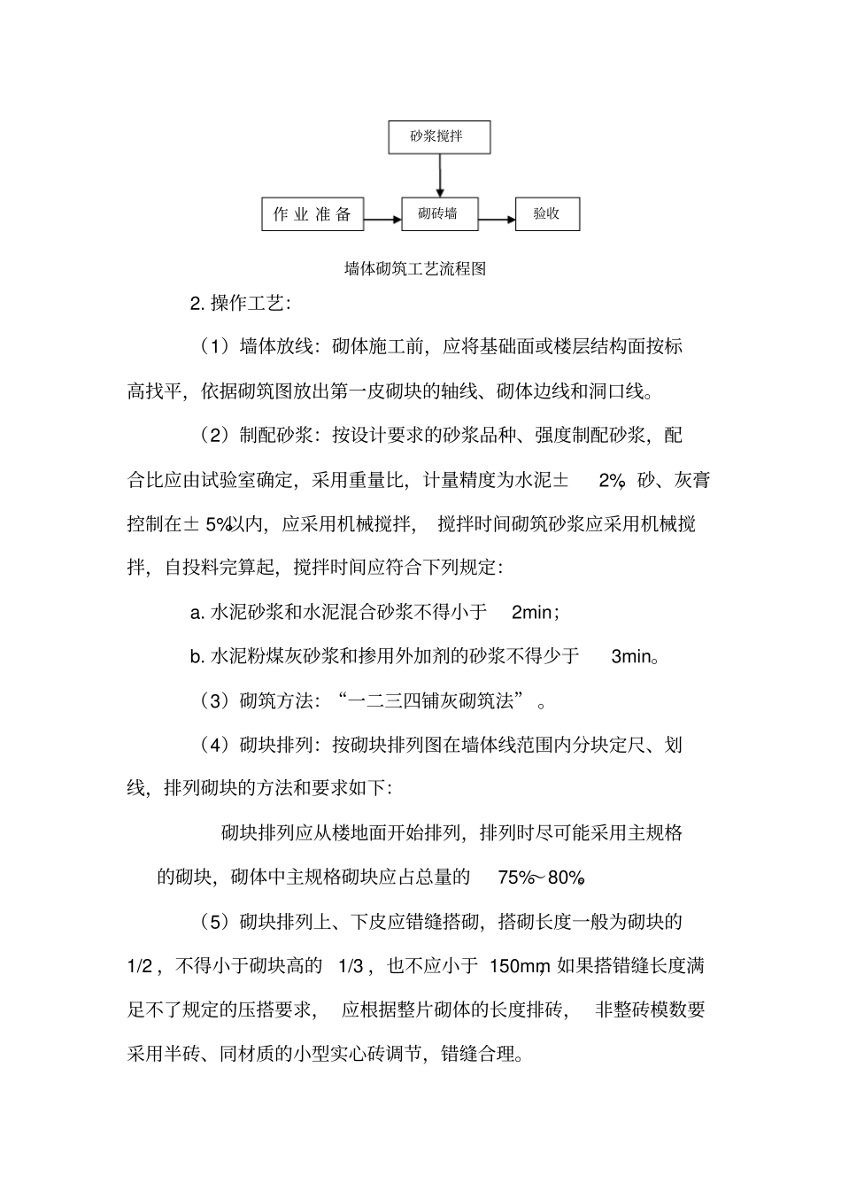 混凝土小型空心砌块砌体工程技术交底_第3页