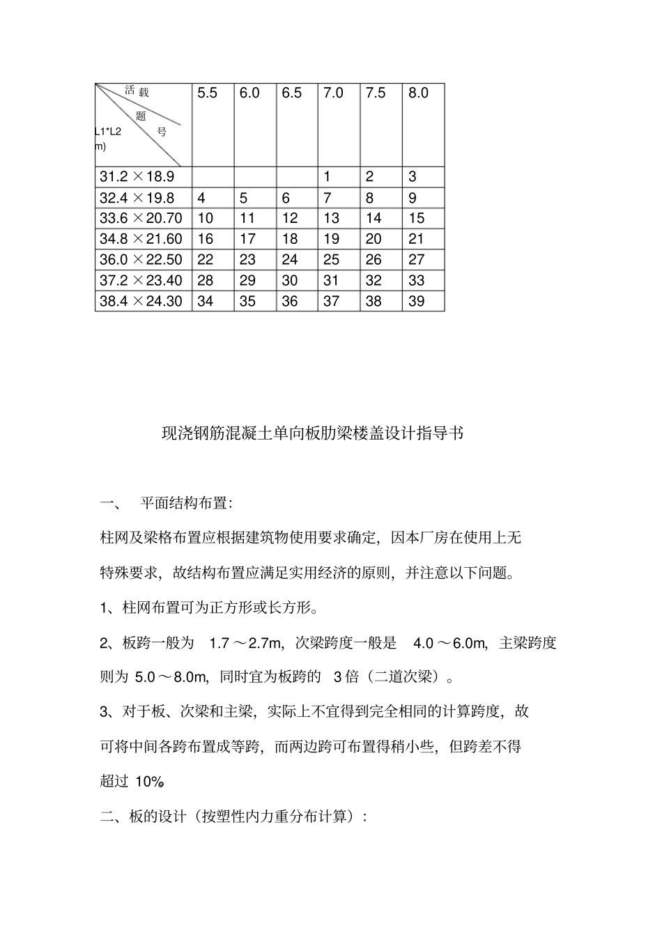 混凝土结构及砌体结构课程设计方案之一_第3页