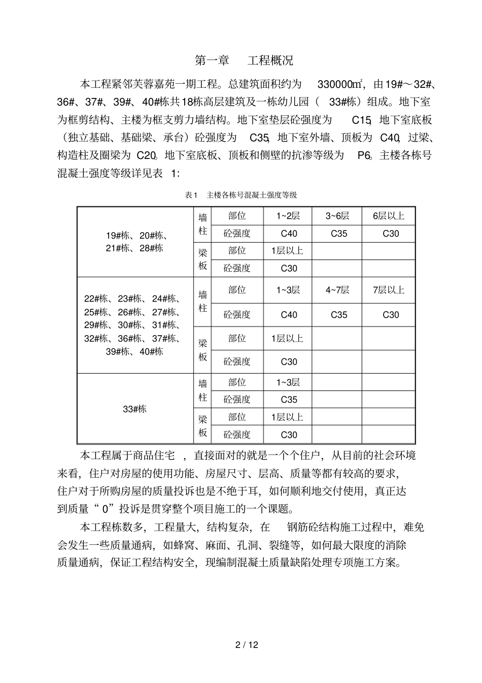 混凝土质量缺陷处理专项技术方案_第3页