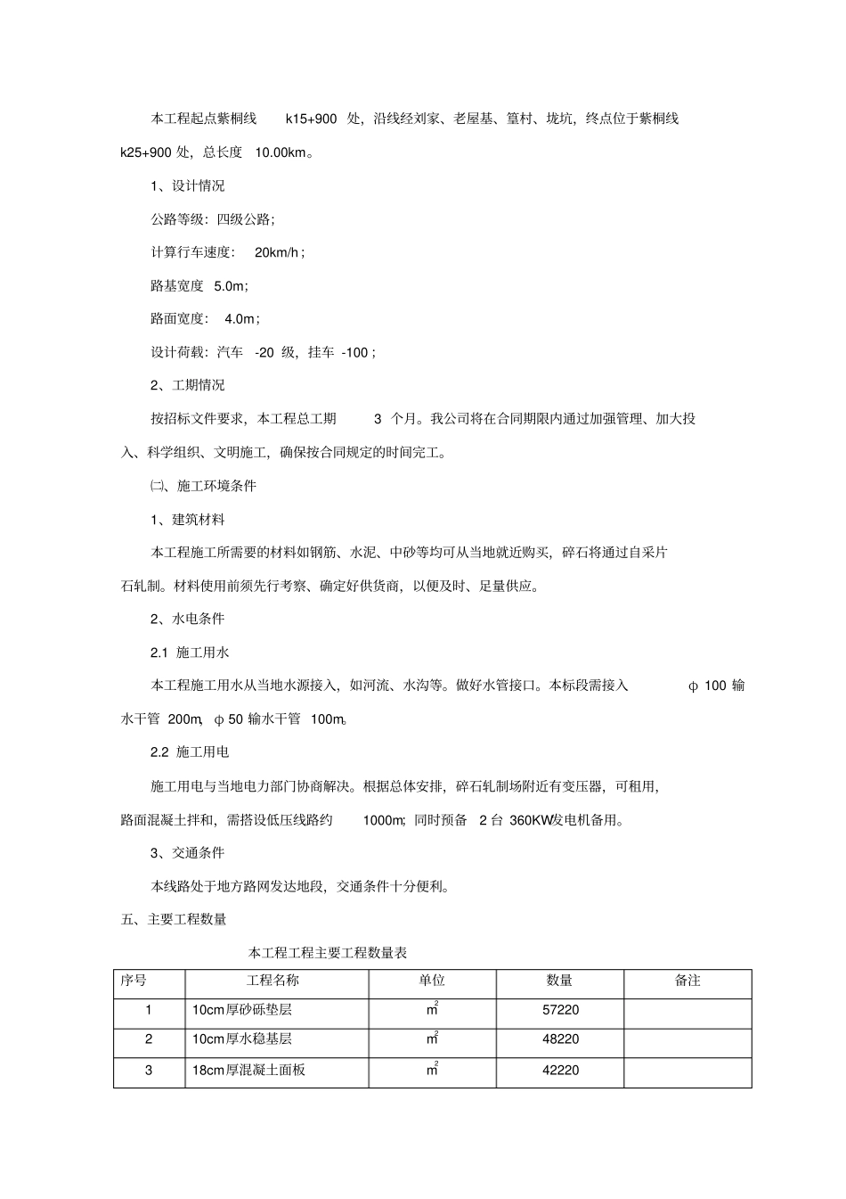 混凝土路面工程施工组织设计方案方案_第2页