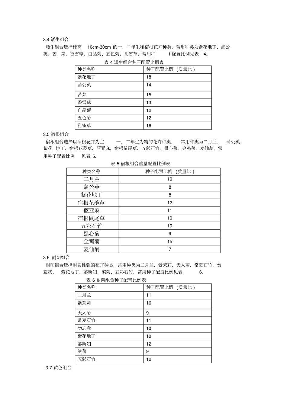 混播草花组合及配比技术_第2页