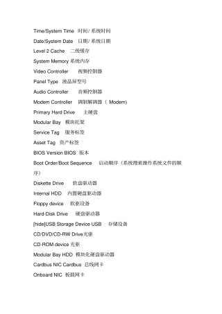 清华同方的BIOS设置详解