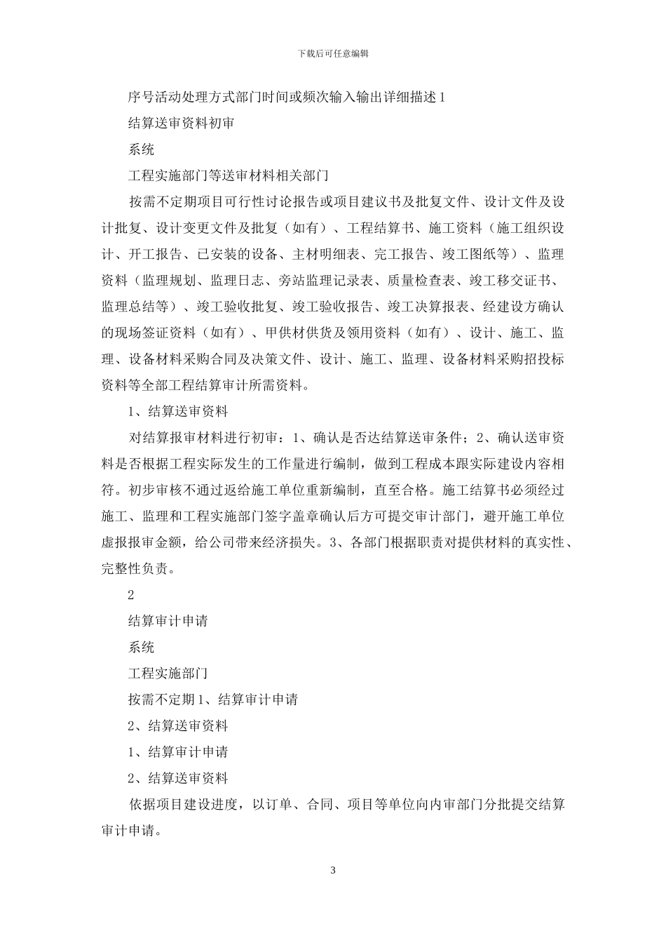 通信工程项目结算、决算送审流程_第3页