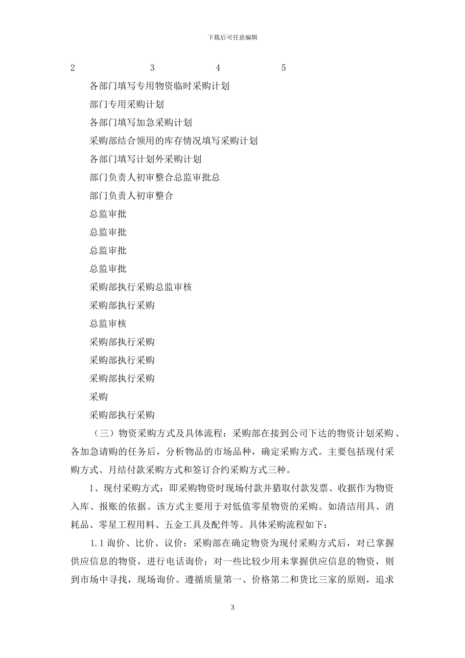 采购管理制度流程word版本_第3页