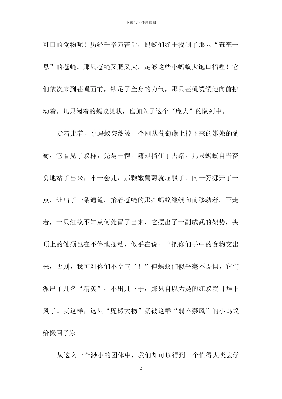 阳台上的蚂蚁作文_第2页