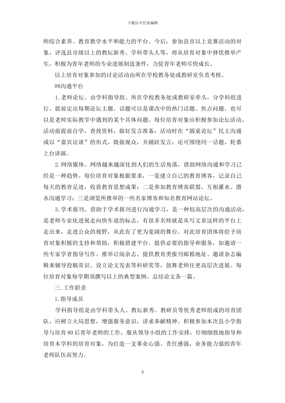 青年工作方案2篇_第3页