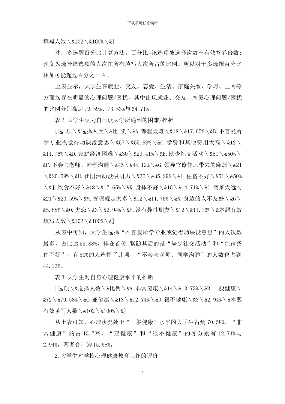 高校心理健康教育质效及影响因素浅析_第2页