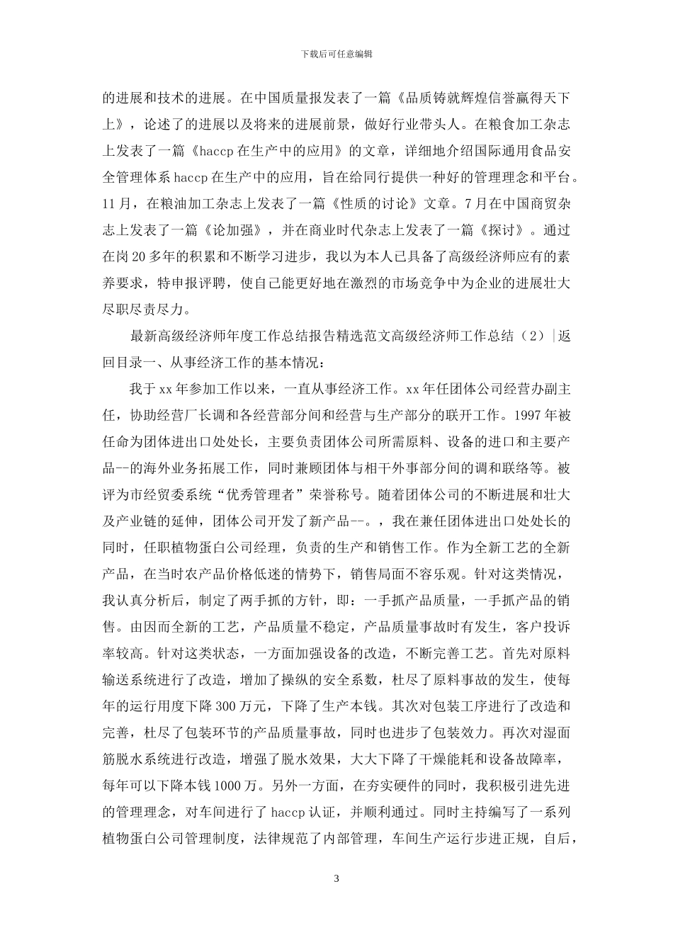 高级经济师工作总结4篇_第3页
