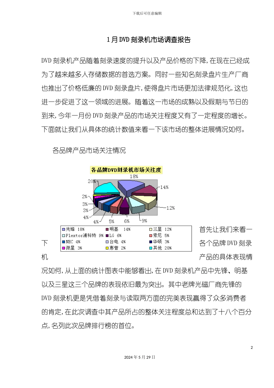 DVD刻录机市场调查报告_第2页