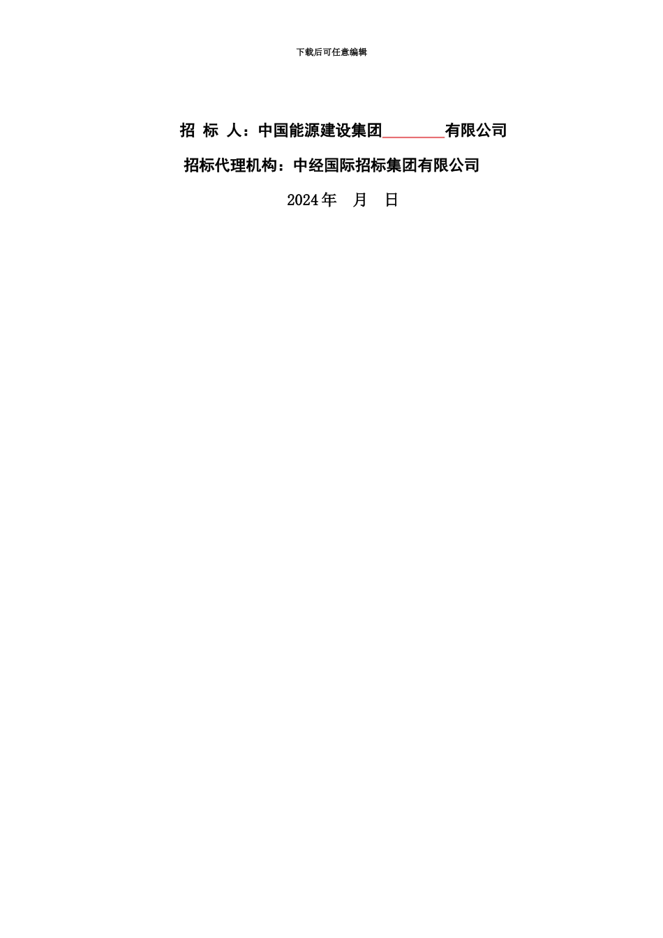EPC总承包工程招标文档模板_第3页