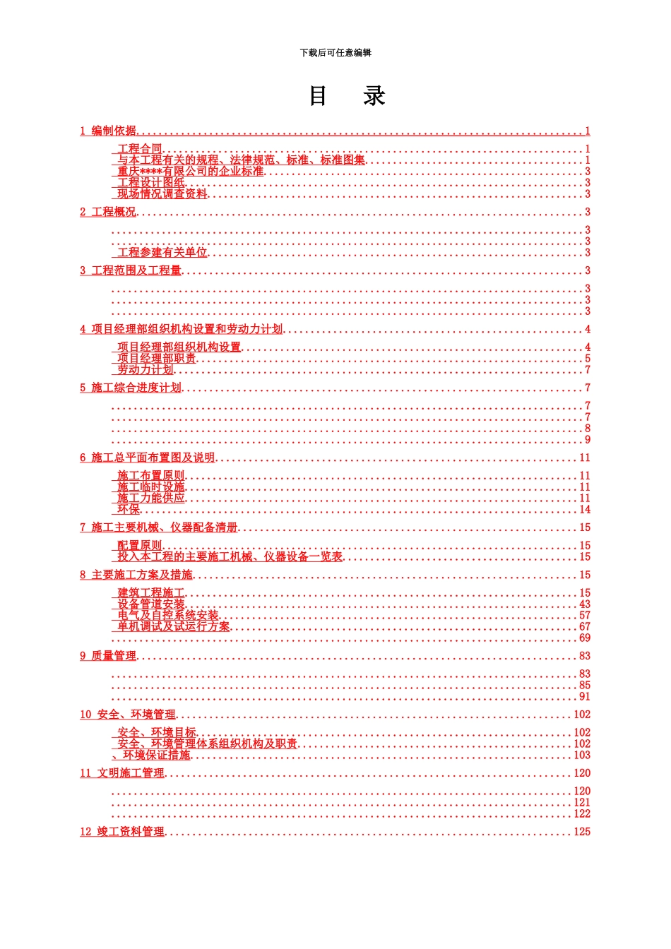 EPC施工项目组织设计模板_第3页