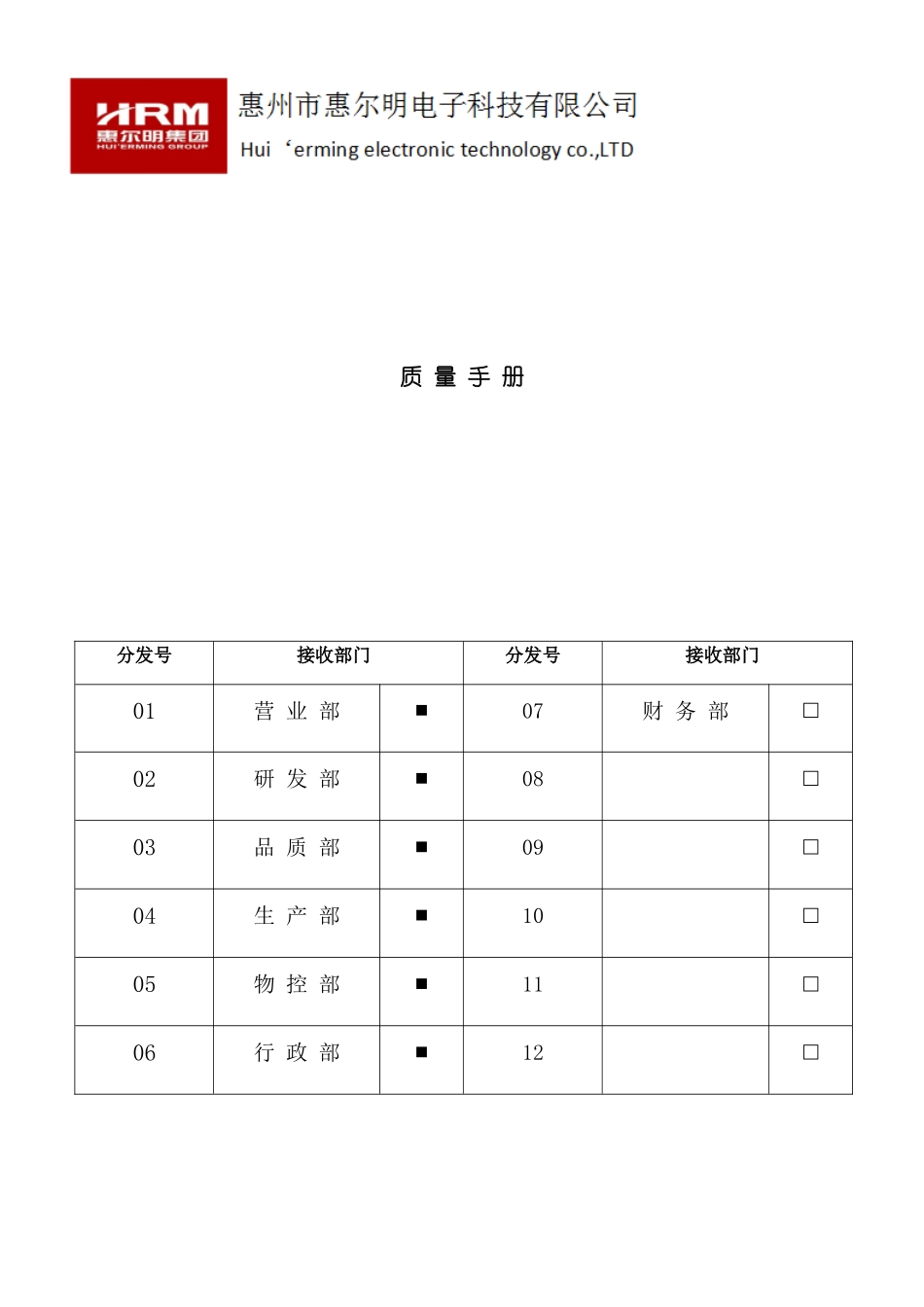 HRM-QM-01质量手册培训资料_第2页