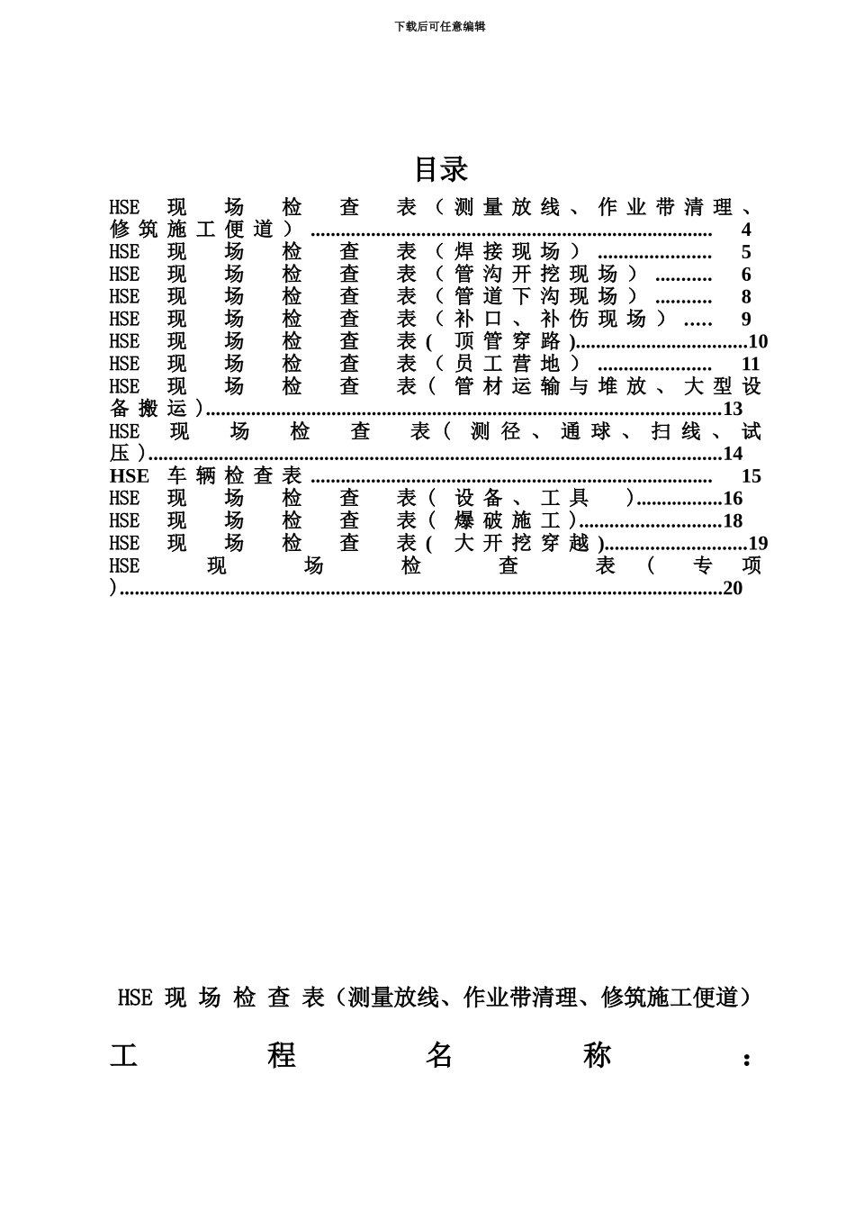 HSE现场检查表解说_第3页
