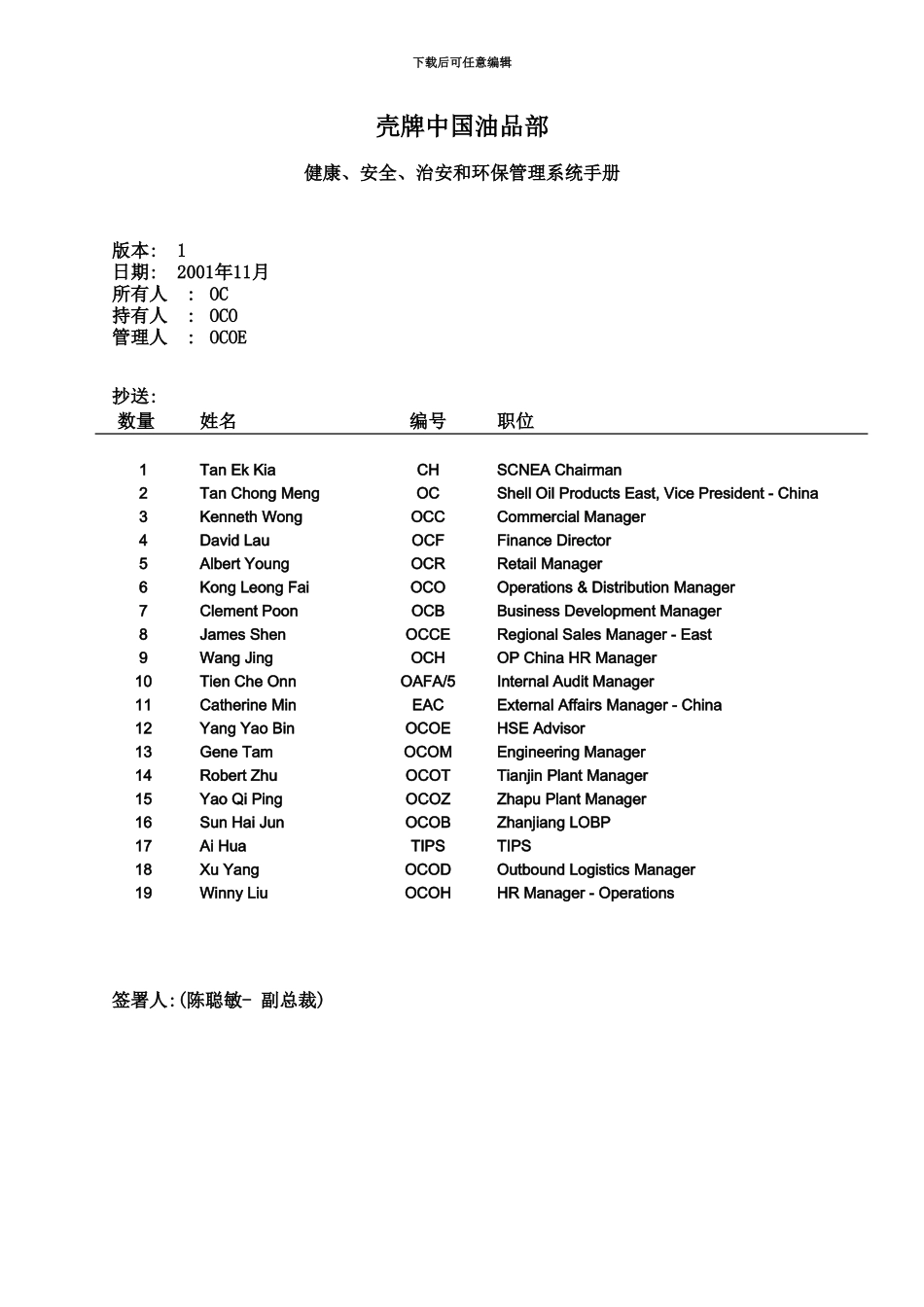 HSSE管理规章手册典范以壳牌中国油品部为例_第2页