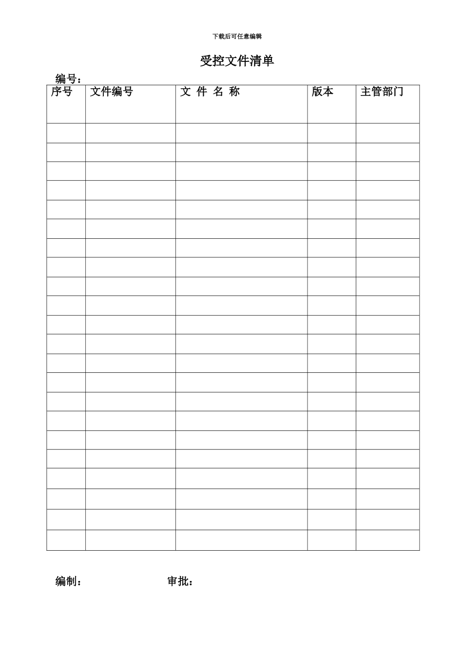 ISO质量管理体系全套实用表格_第3页