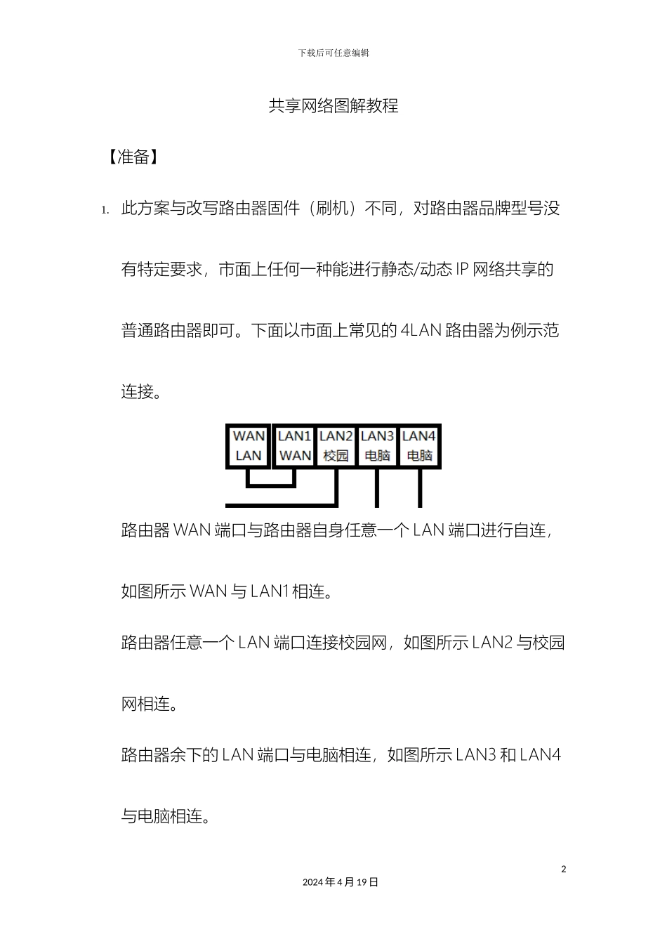 Kalimba路由器解决方案普通路由器共享校园网_第2页