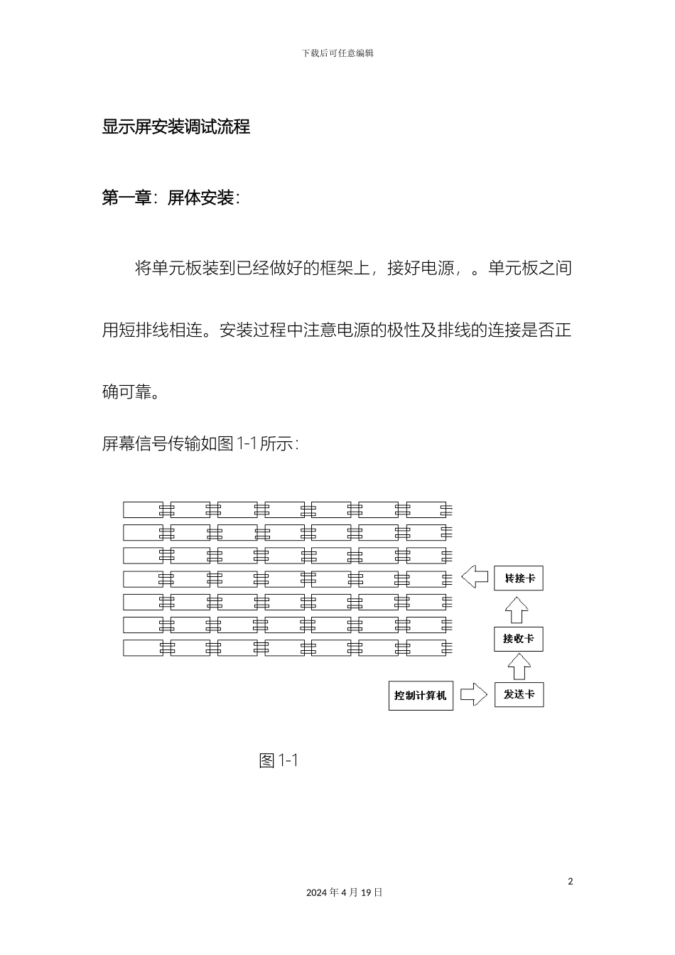LED全彩显示屏安装调试培训手册_第2页