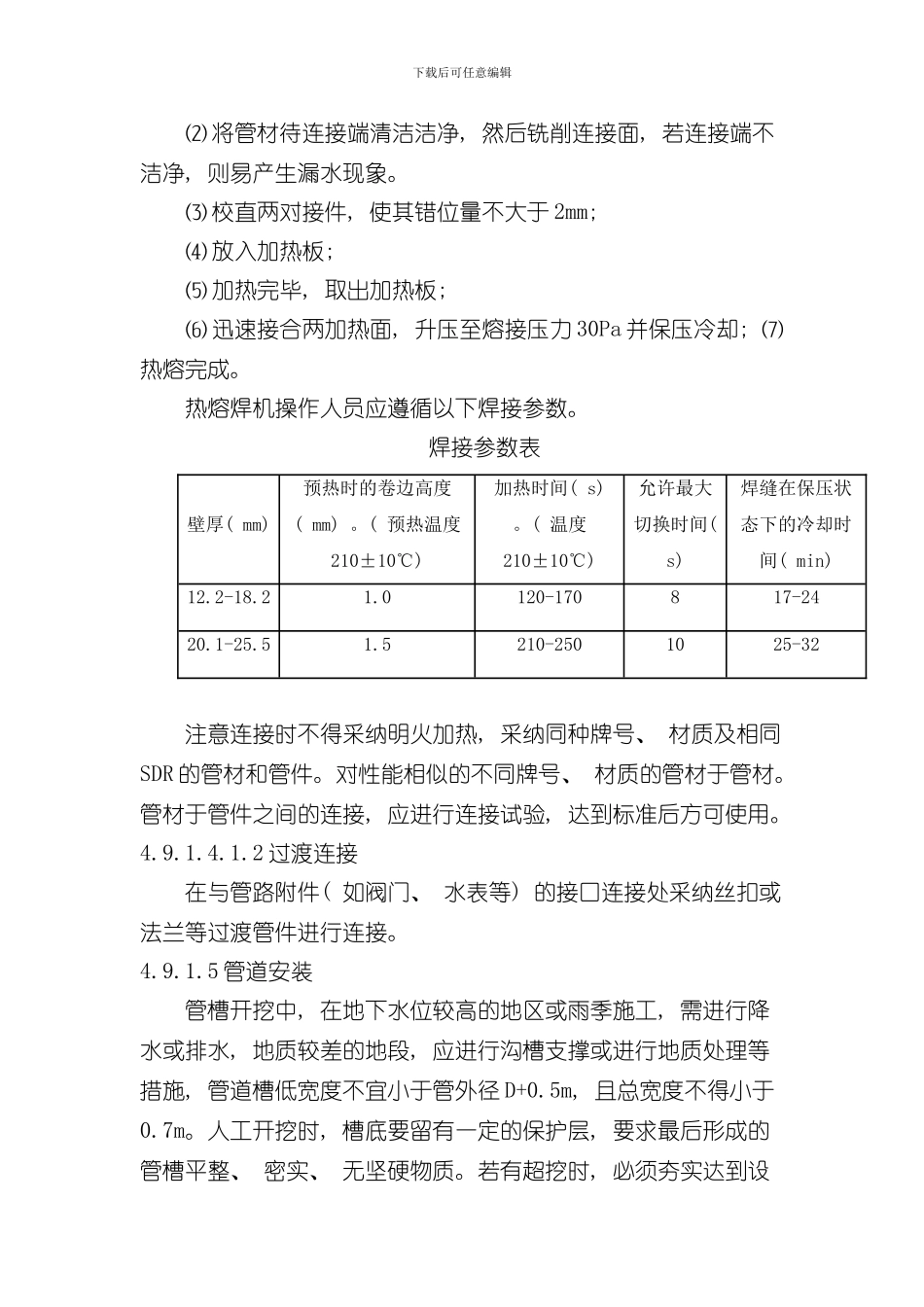 PVCPE管道施工方法样本_第2页