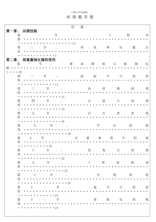 QC五金检验标准模板