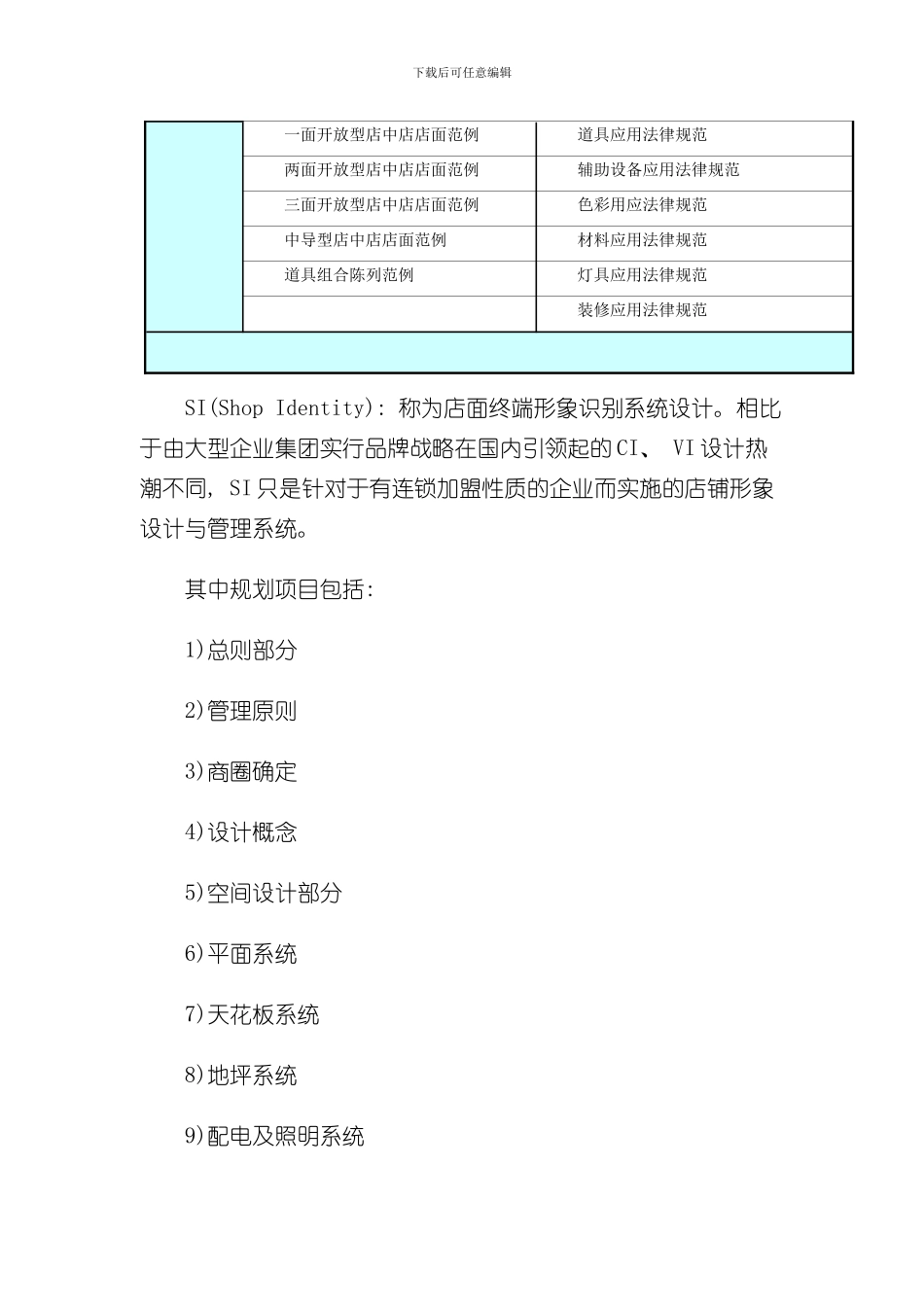 SI系统设计明细表样本_第2页