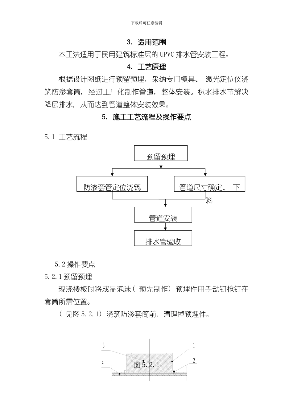 UPVC排水管施工工法样本_第2页