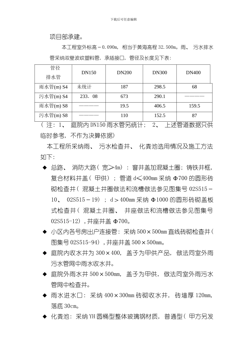 xx室外管网专项施工方案样本_第2页