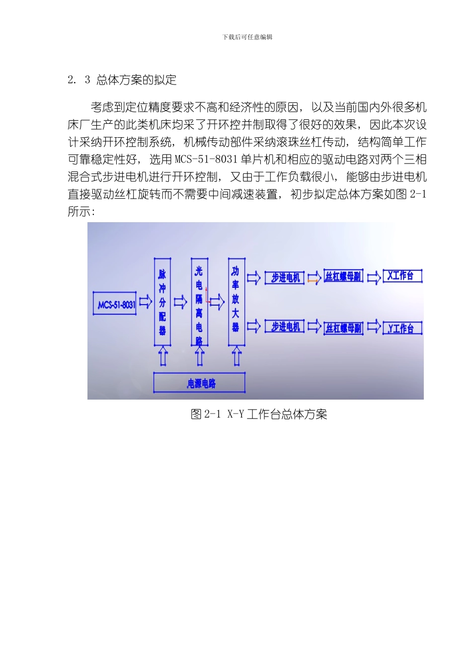 XY工作台总体方案模板_第3页