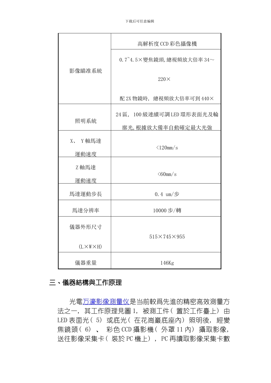 万濠影像测量仪说明书模板_第2页