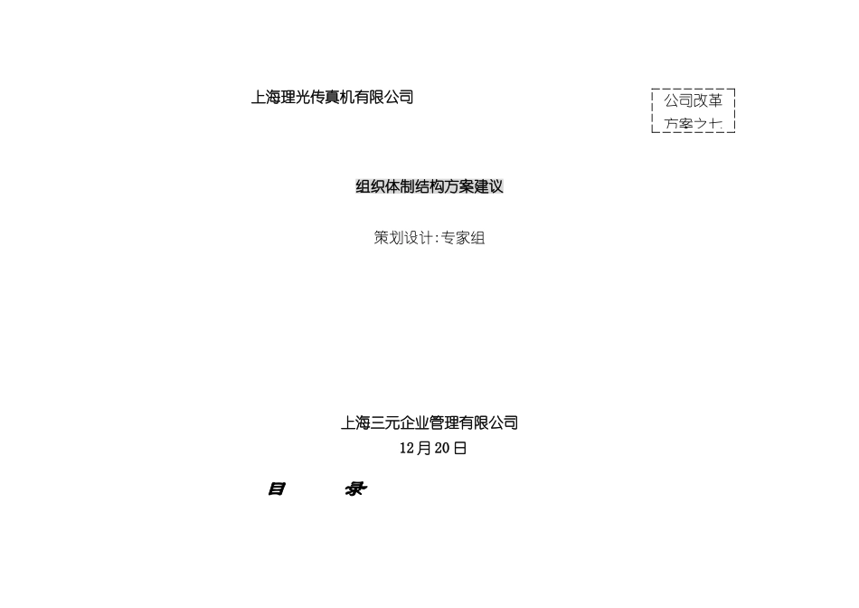 上海公司组织体制结构方案建议_第2页