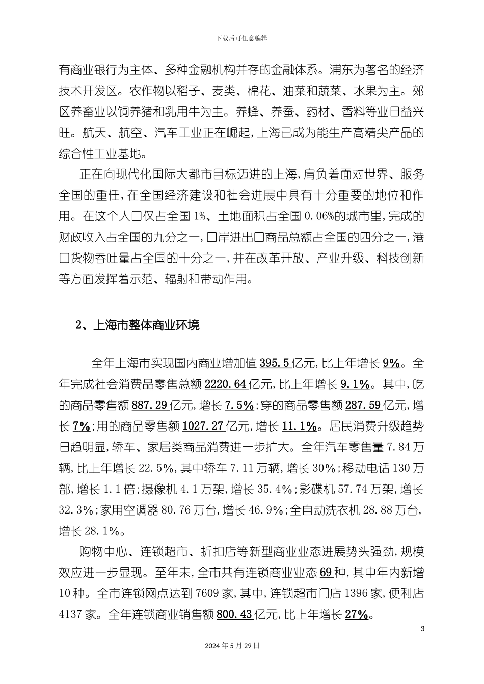 上海商厦市场调研报告_第3页