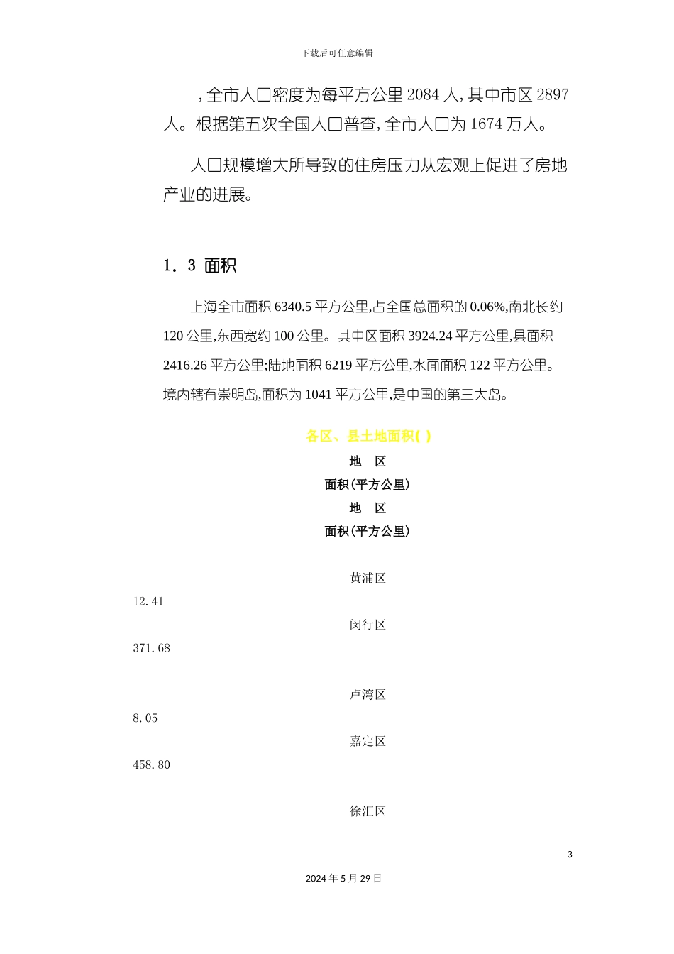 上海房地产项目可行性研究报告_第3页