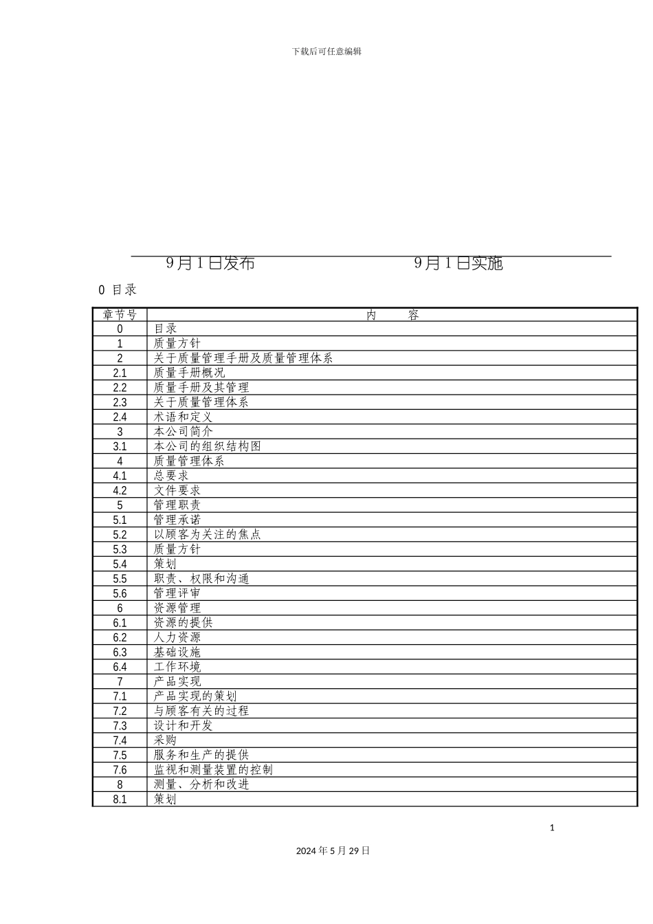 上海电器设备公司质量手册_第3页