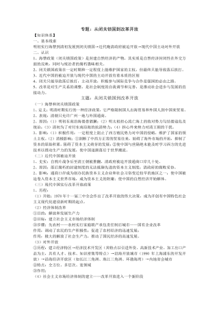 从闭关锁国到改革开放