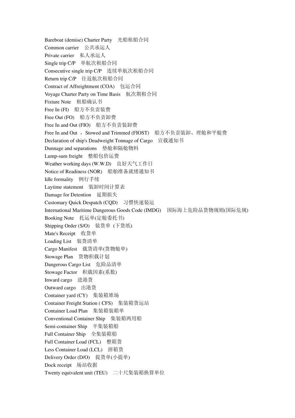 仓储专业术语_第2页