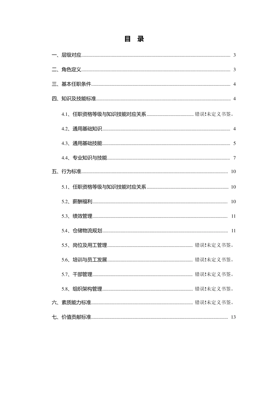 仓储物流序列任职资格标准体系_第2页