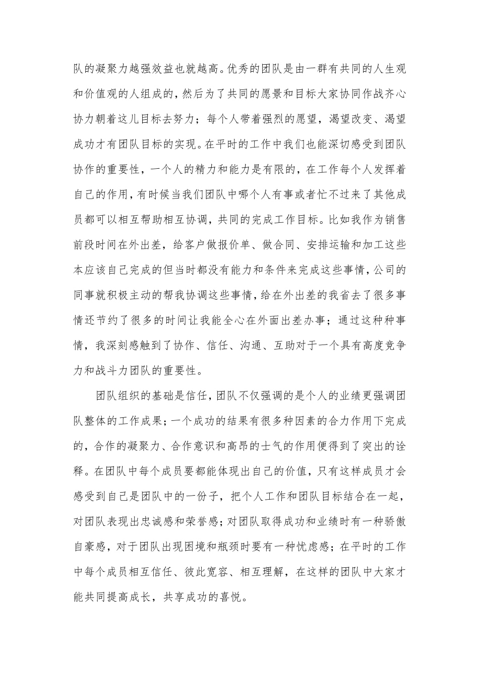 关于团队协作心得体会_第2页