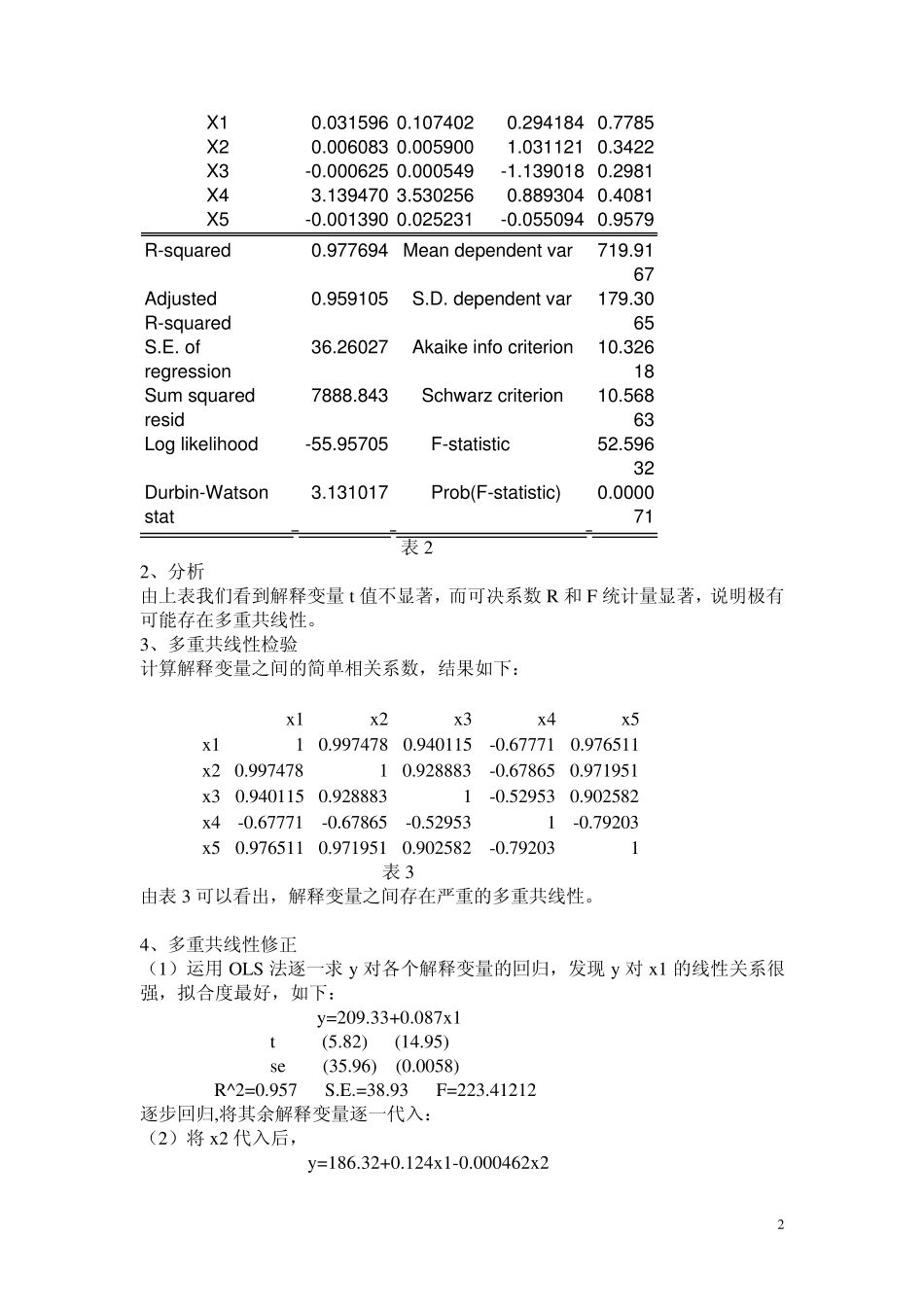 关于国内旅游需求的计量经济学分析_第2页