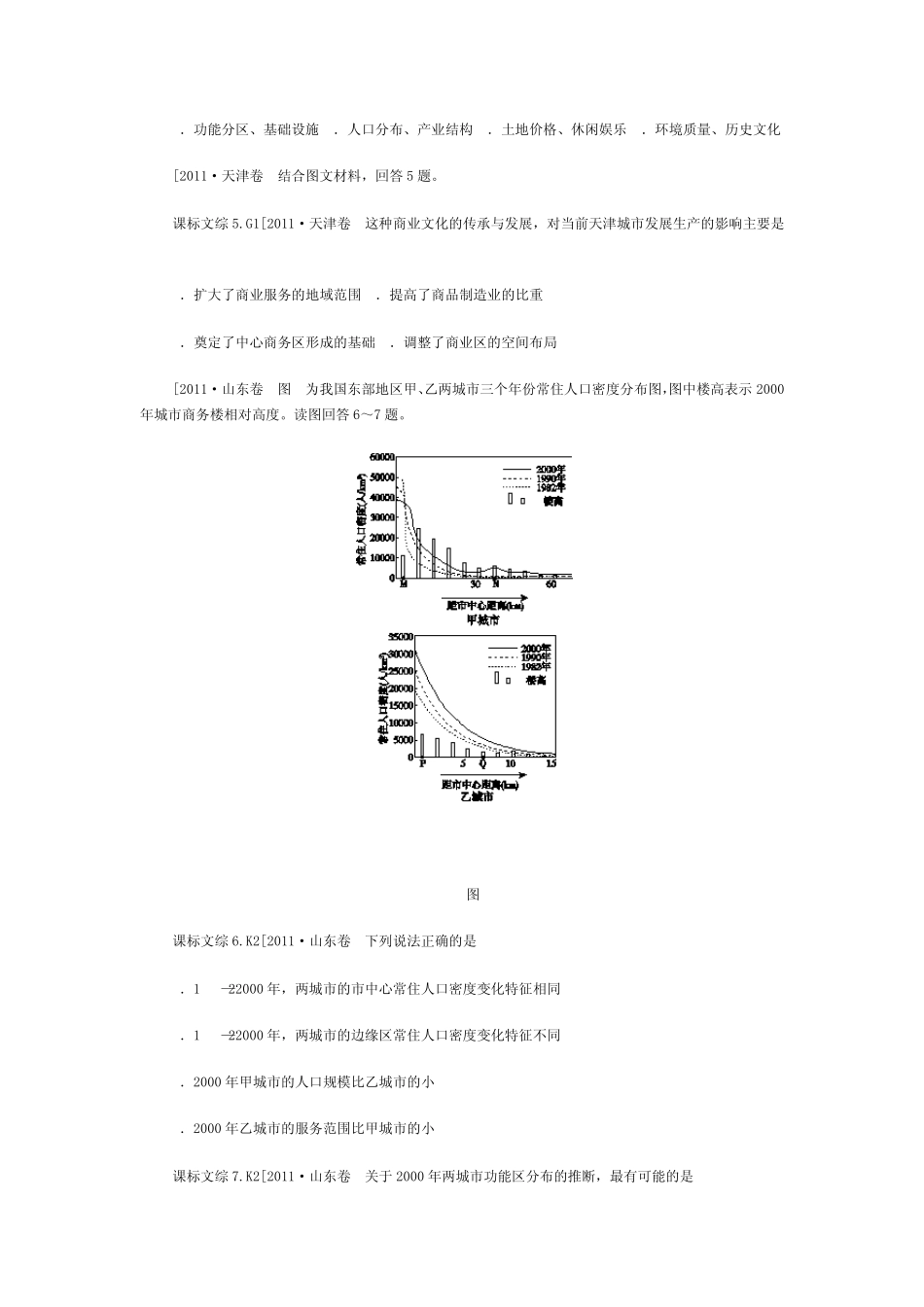 关于城市化的高考题_第2页