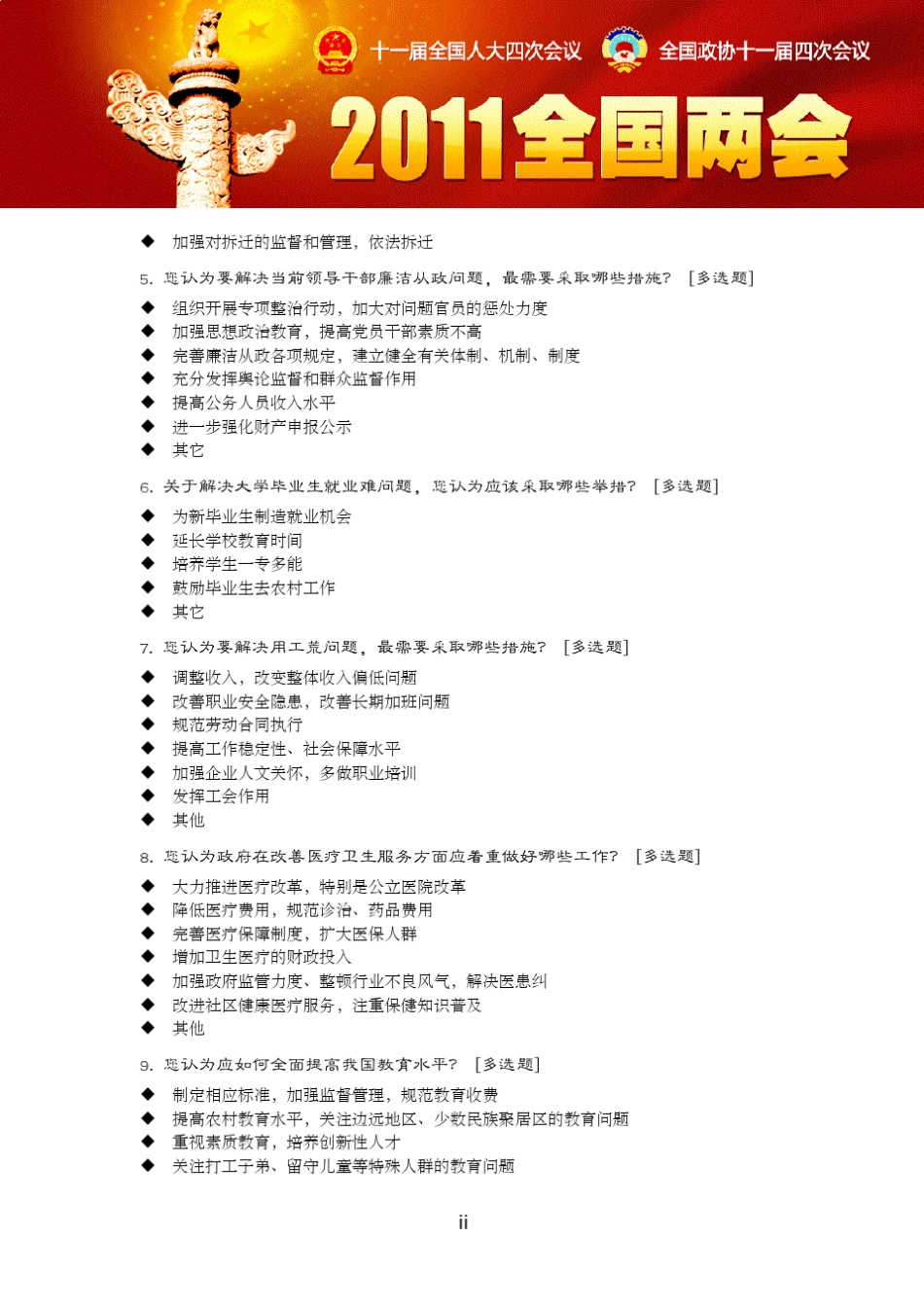 关于大学生关注两会的调查报告_第3页