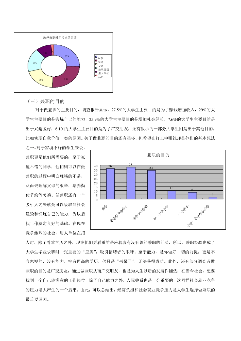 关于大学生社会兼职情况调查报告_第3页
