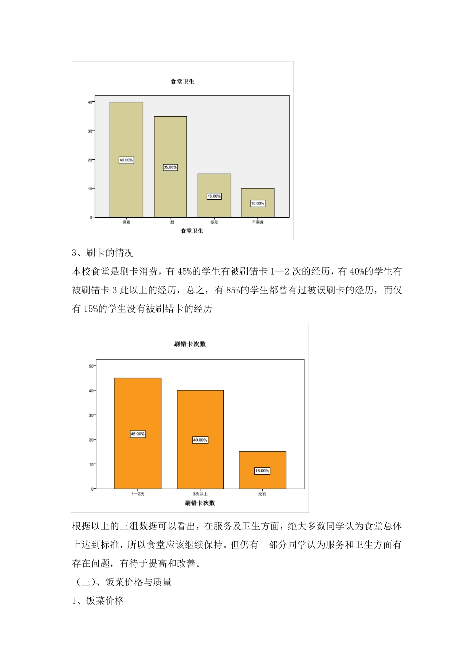关于学院食堂的调查报告_第3页
