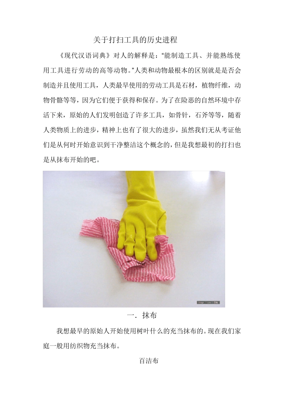 关于打扫工具的历史进程_第1页