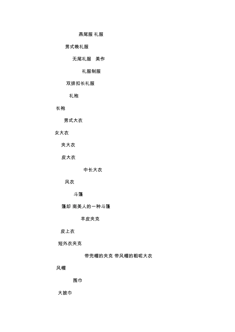 关于服装的英语单词4页double_第2页