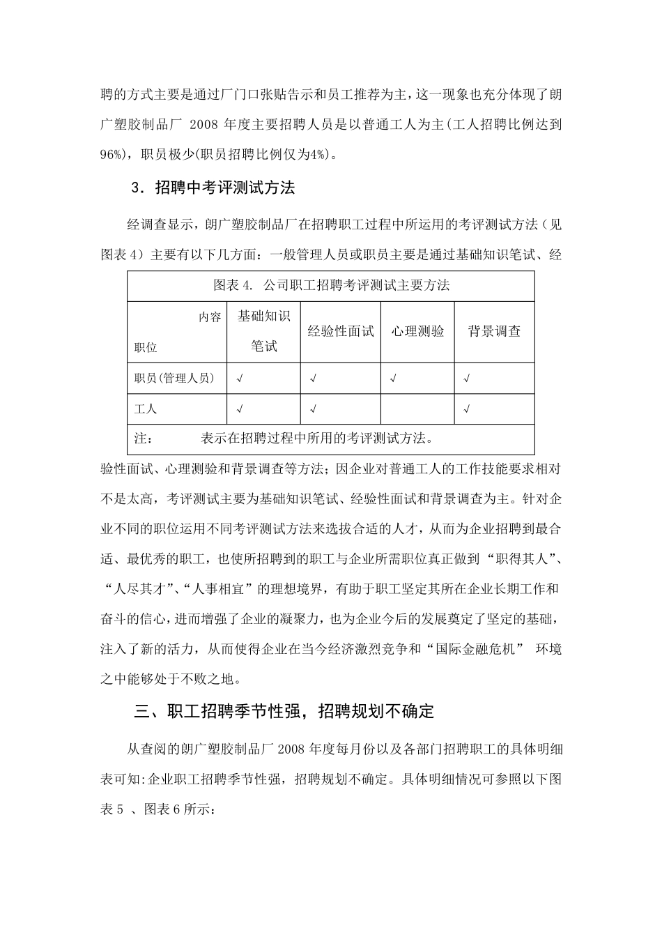 关于朗广塑胶制品厂人力资源管理中招聘环节的调查报告_第3页