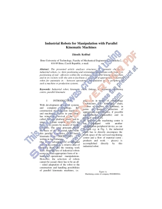 关于机械手的英文文献